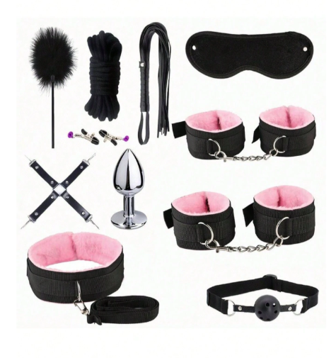 Kit BDSM 10 Piezas – Pasión y Dominación