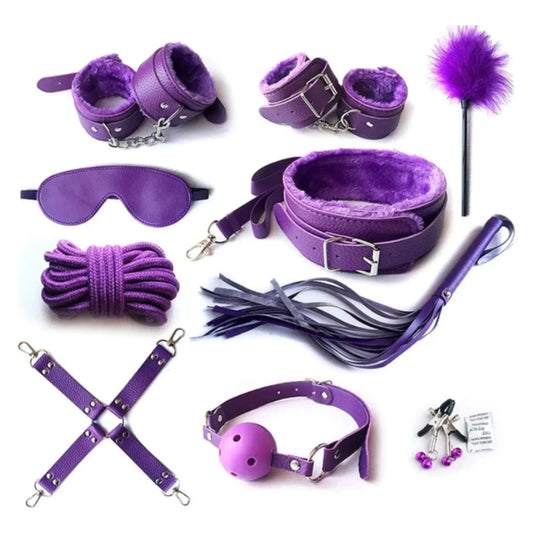 Kit BDSM 9 Piezas  – Lujo y Sumisión
